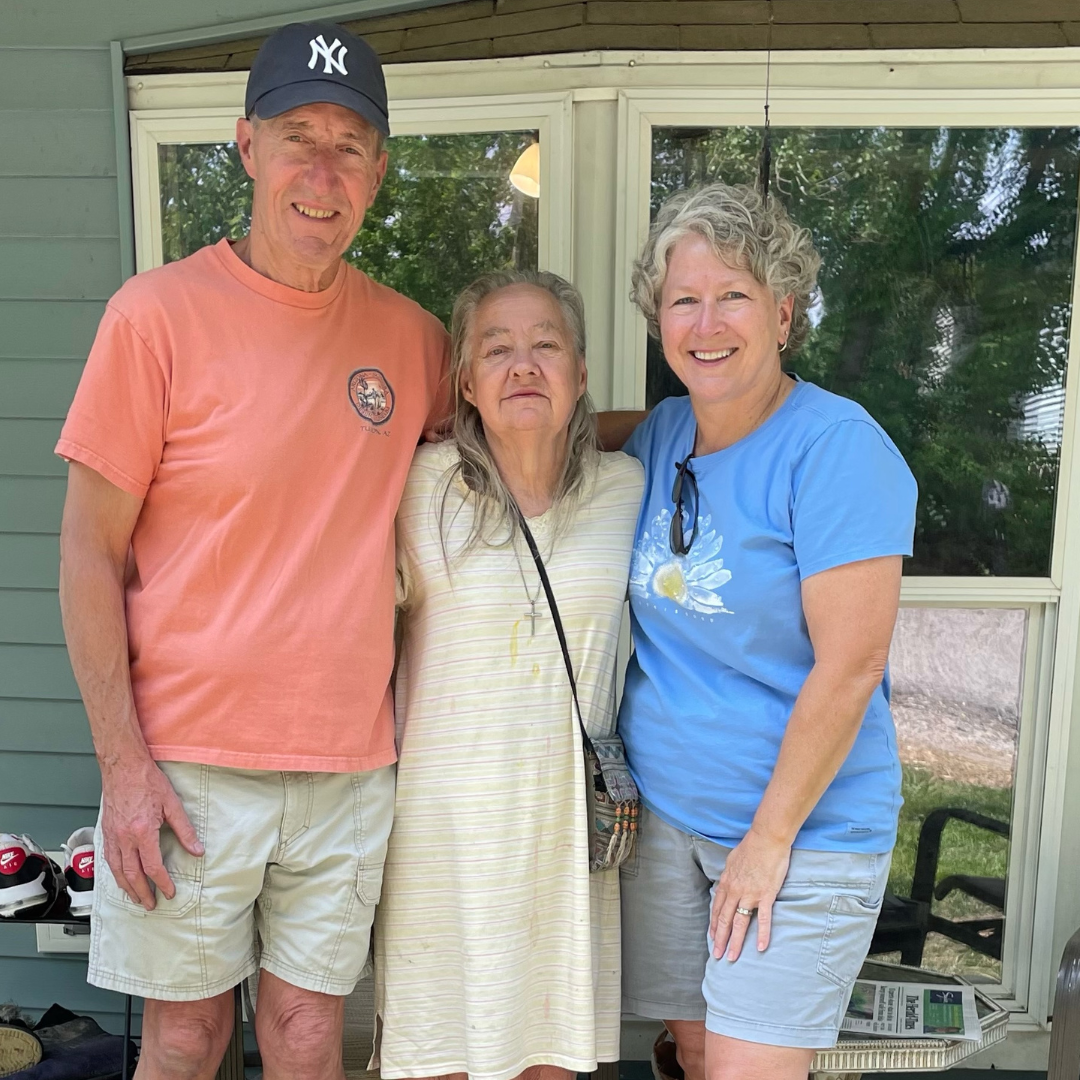 Barb John and Sylvia Meals on Wheels Volunteers and Client