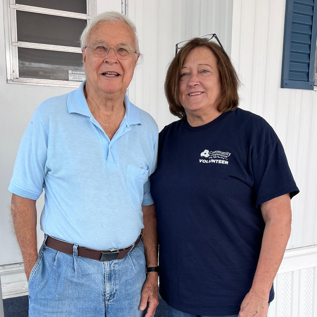 Cathi and Charles Meals on Wheels Client and Volunteer